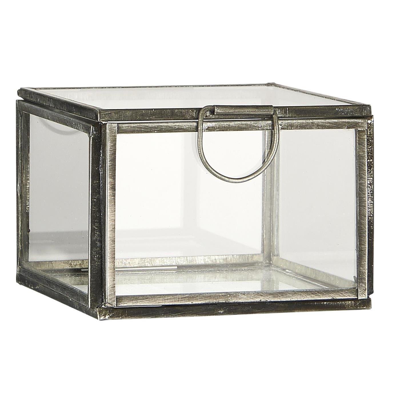 Glasschachtel mit Deckel