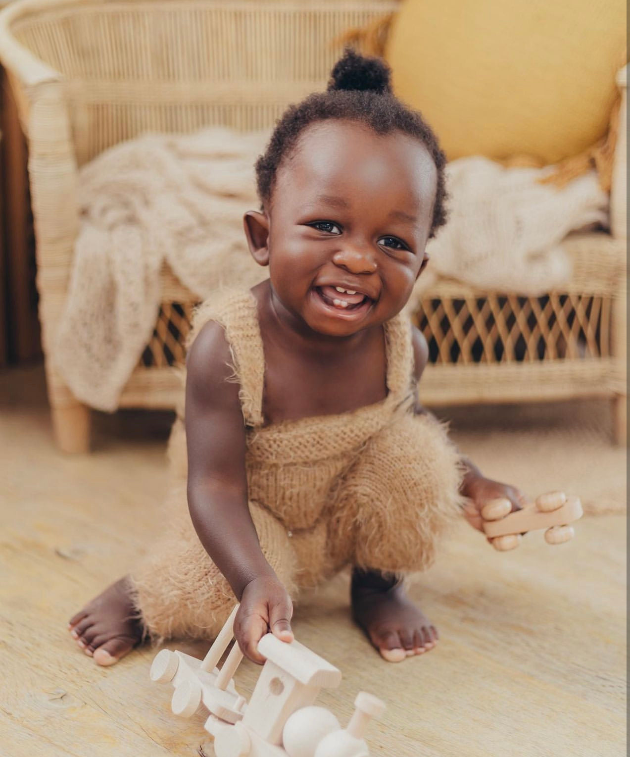 Malawi rattan bench