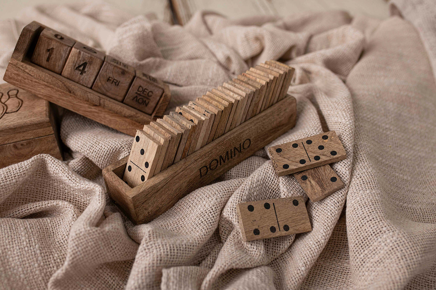 wooden domino game