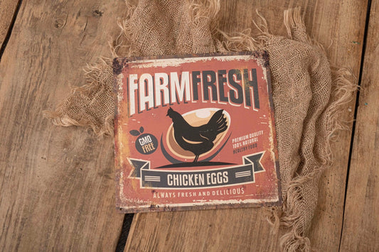 Blechschild FARMFRESH