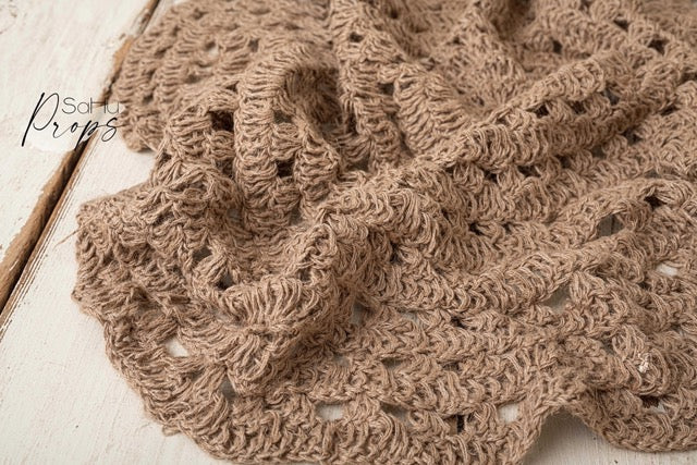 Round jute carpet