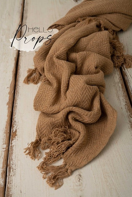 Wool blanket mustard yellow