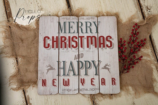 Holzschild Merry Christmas