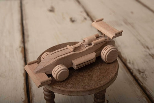WOODEN RACING CAR