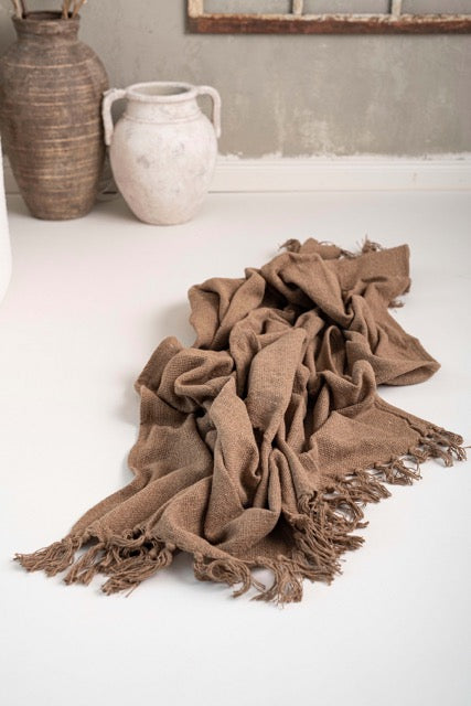 cozy jute blanket