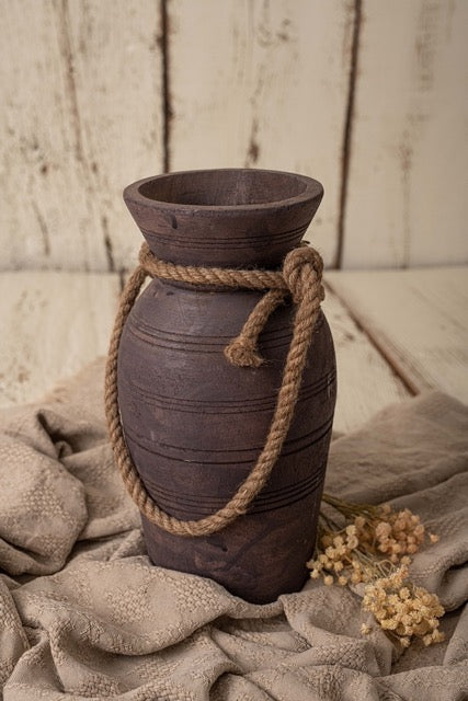 Holzvase klein