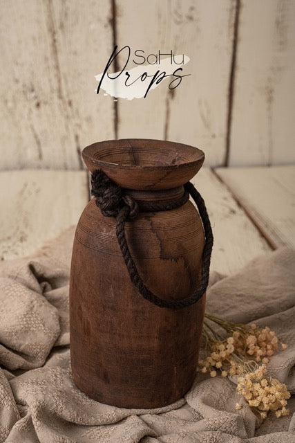 Holzvase klein