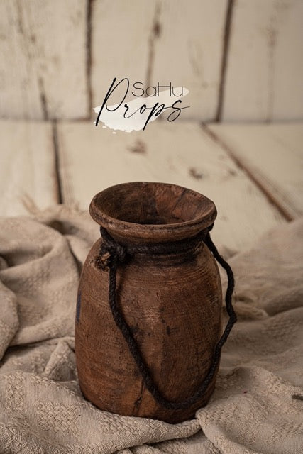 Holzvase klein