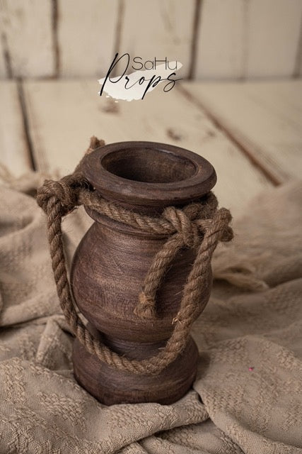 Holzvase klein