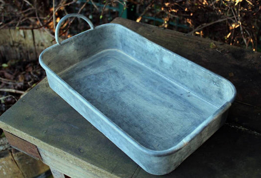 Deko Tablett Zink eckig