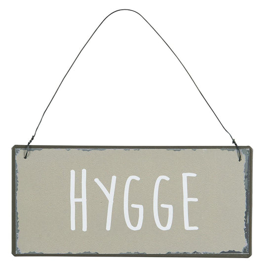 Metallschild Hygge