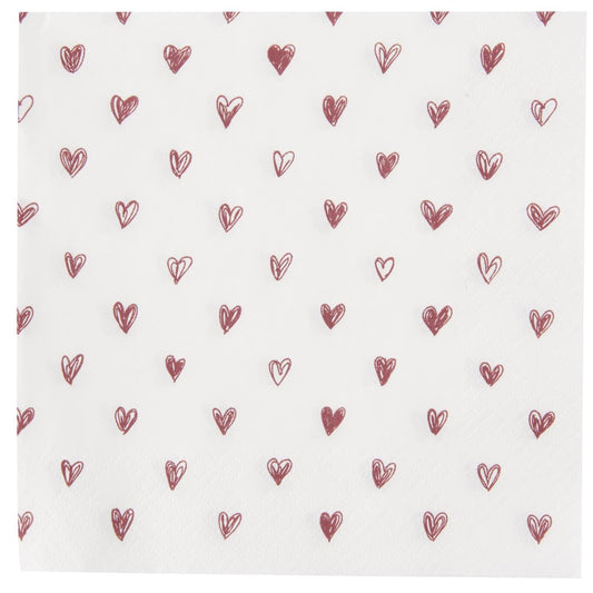 Lb Laursen Papierservietten "Herz"