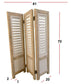 Wooden shutter white brown