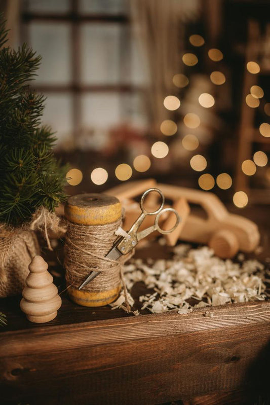 Garnspule mit Schere klein