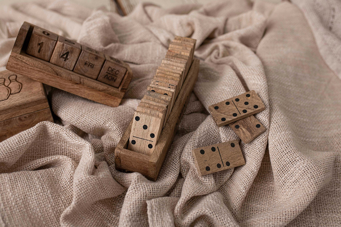 wooden domino game