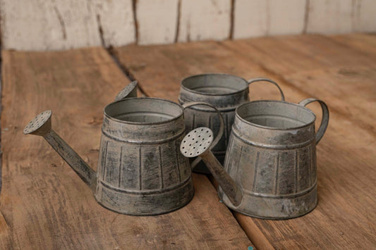 Shabby Deko Gießkanne Zink