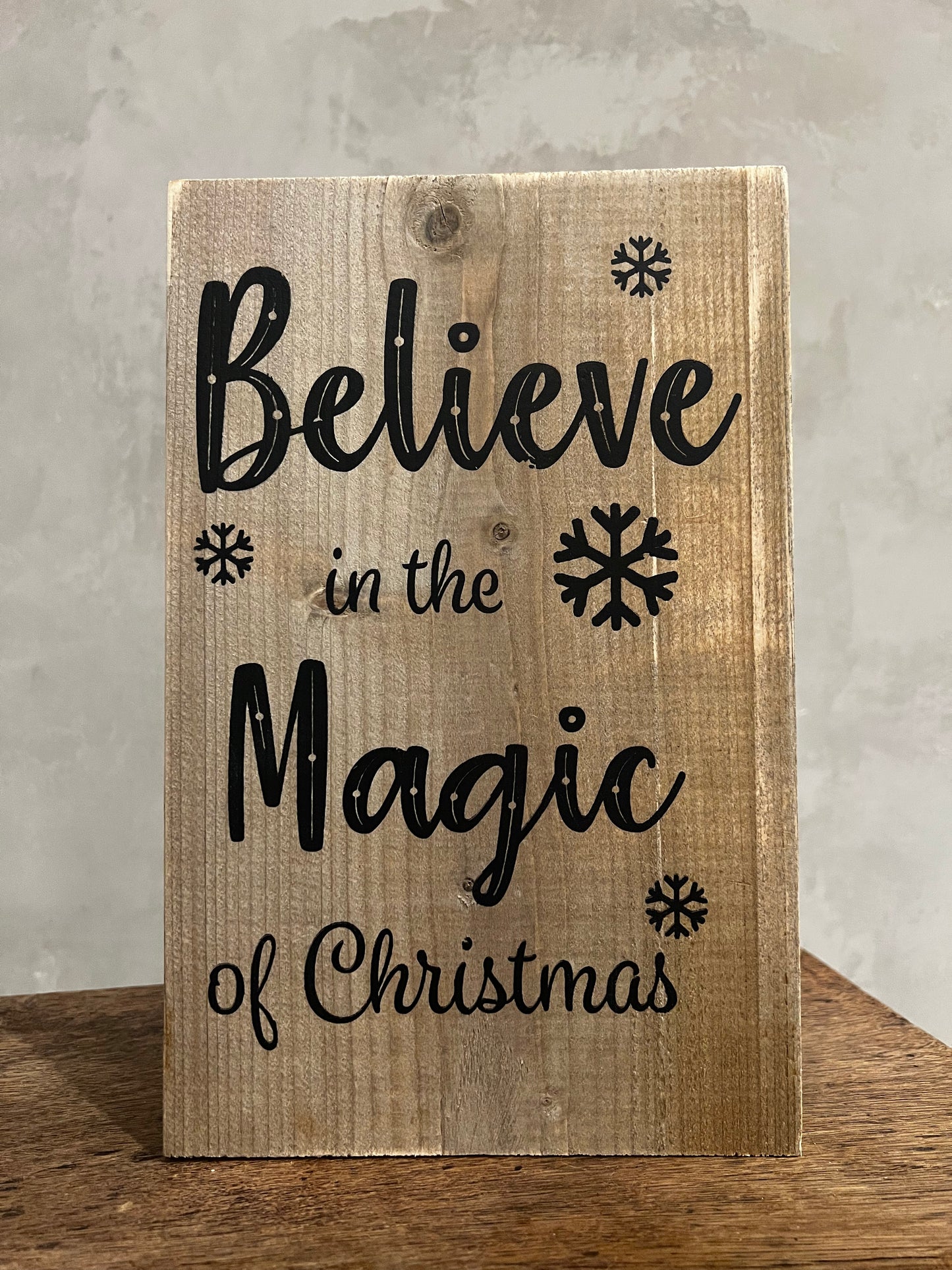 Holzschild Christmas