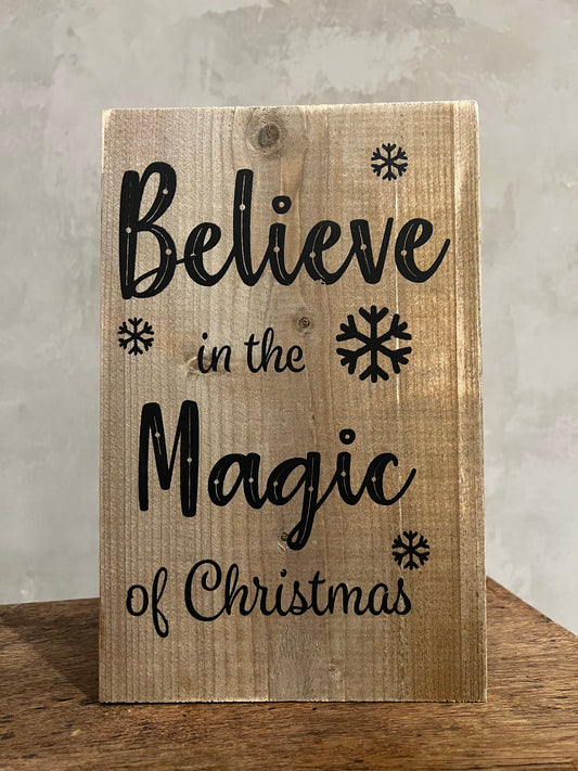 Holzschild Christmas