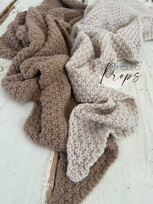 Triangle Wrap Strickoptik