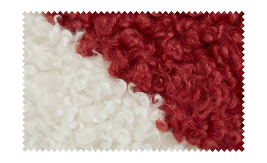 Candy cane Pillow light red