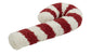 Candy cane Pillow light red