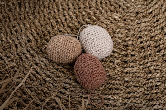 SET OF 3 CROCHETED EASTER EGGS