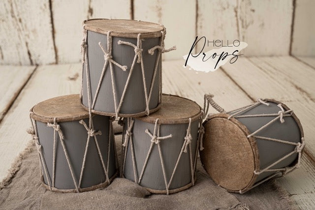 Holztrommel grau – Hello Props