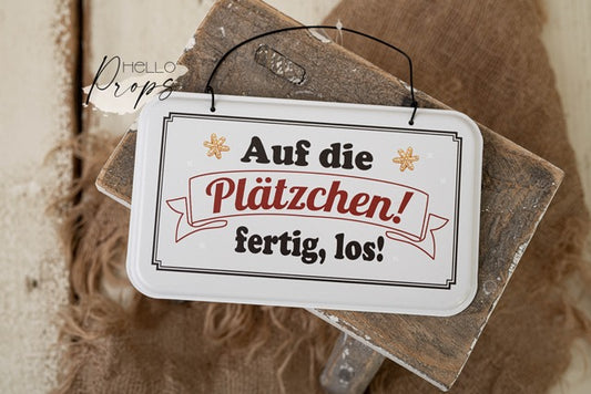 Kleines Blechschild