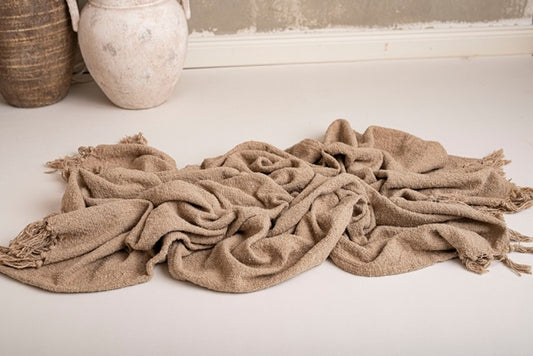 cozy jute blanket