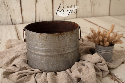 Vintage metal bucket