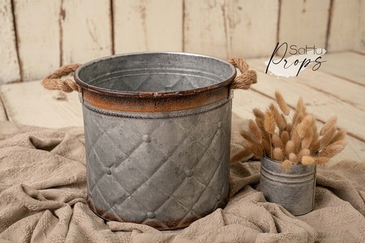 Cord metal bucket